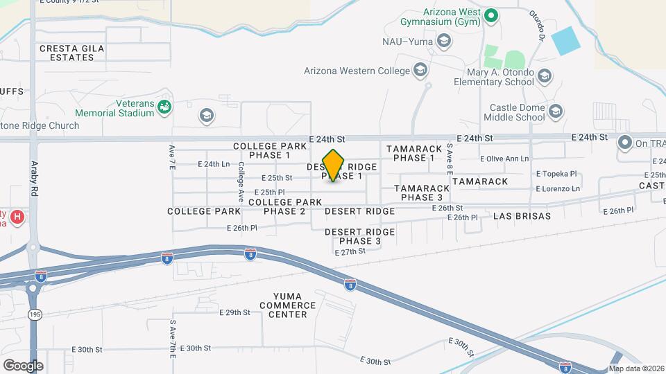 7566 E 25th Pl Map and Location Details