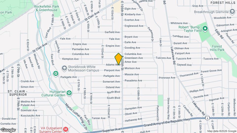 10410-10412 Adams Ave Map and Location Details