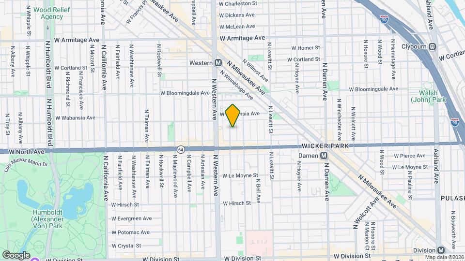 1639 N Claremont Ave, Unit Coach House Map and Location Details