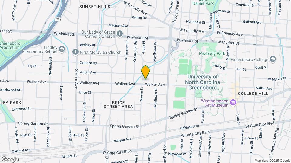 1710 Walker Ave Map and Location Details