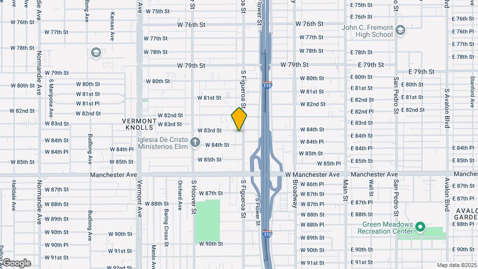 8307 S Figueroa St Map and Location Details