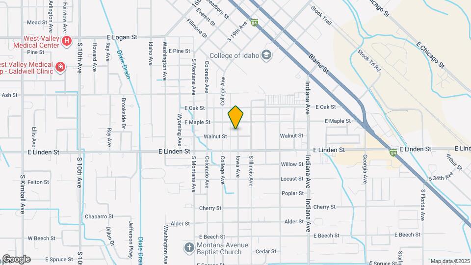 1523 Walnut St Map and Location Details