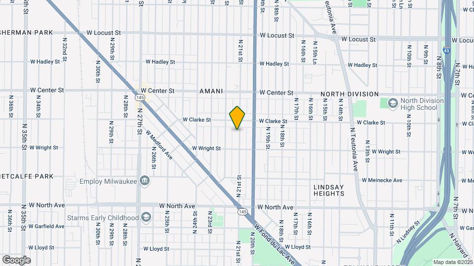 2545 N 21st St Map and Location Details