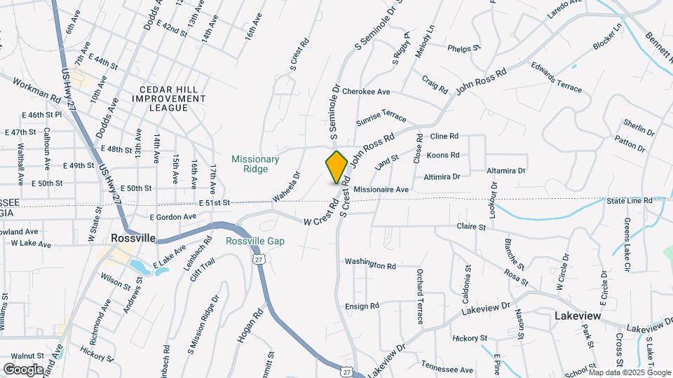 929 W Crest Rd Map and Location Details