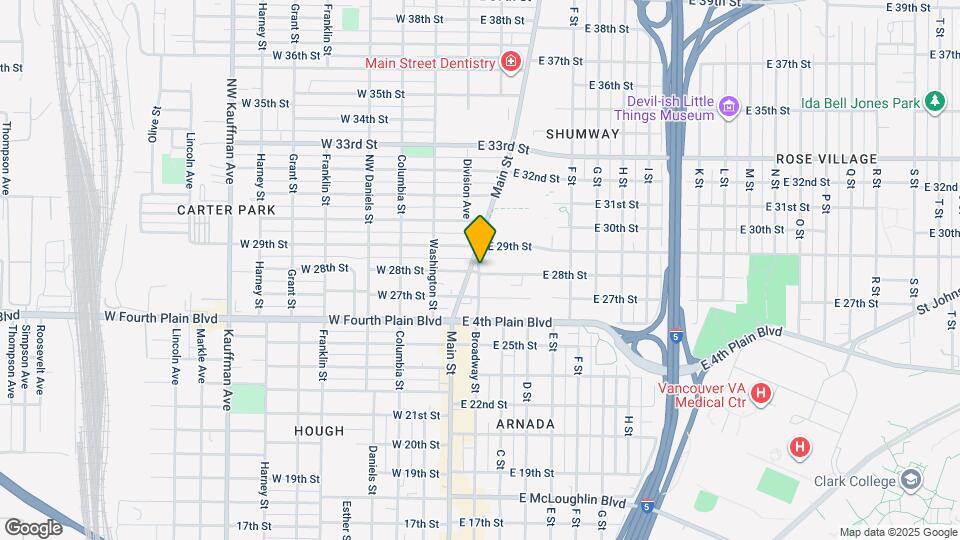 2711 Broadway St Map and Location Details