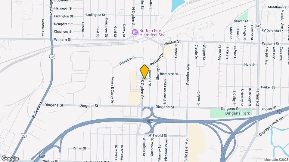 693 S Ogden St Map and Location Details