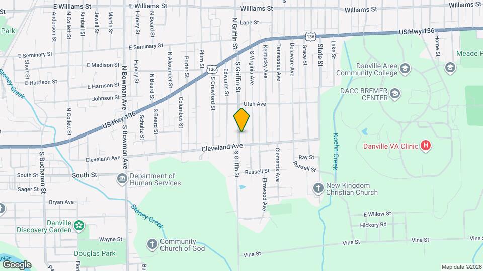 129 S Griffin St Map and Location Details