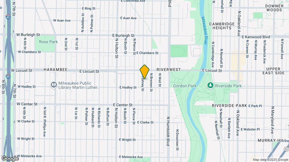 2828 N Fratney St Map and Location Details