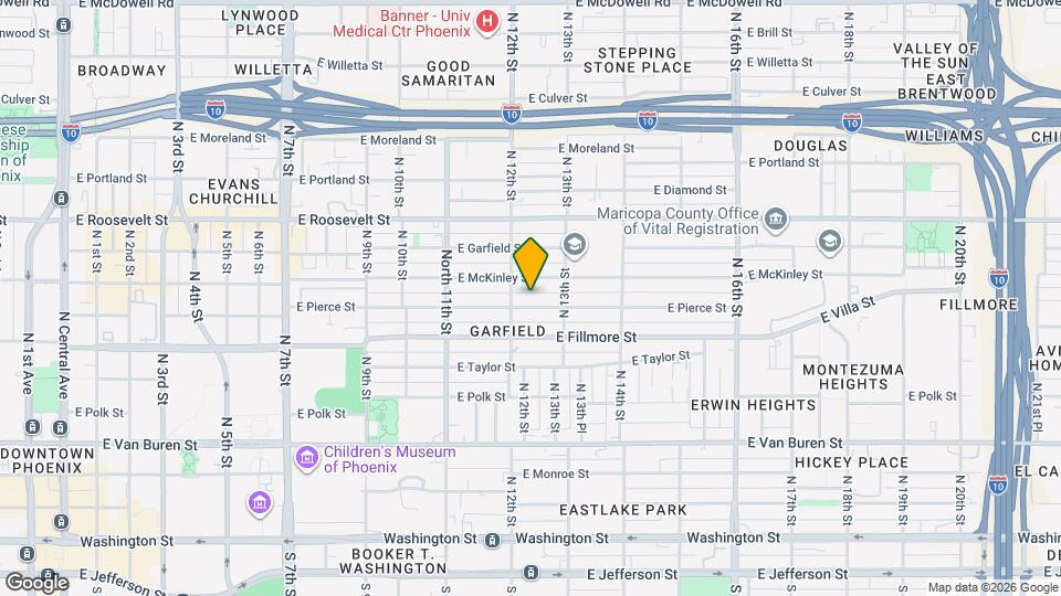 1216 E Pierce St Map and Location Details