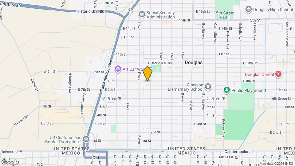 647 E 8th St Map and Location Details