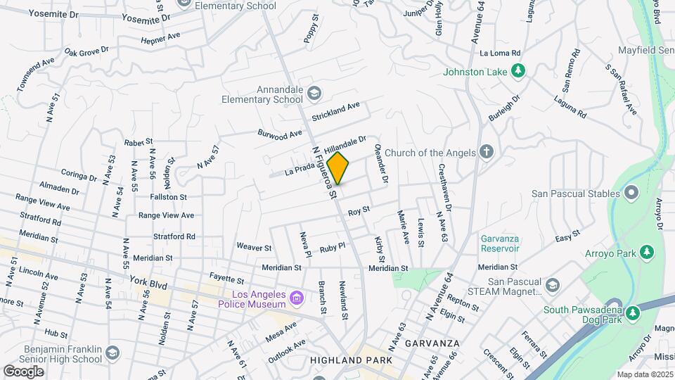 6716 N Figueroa St Mapa y Detalles de la Ubicación