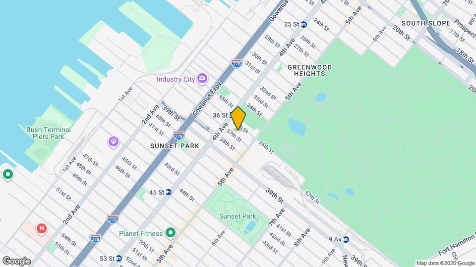 439 37th St Map and Location Details
