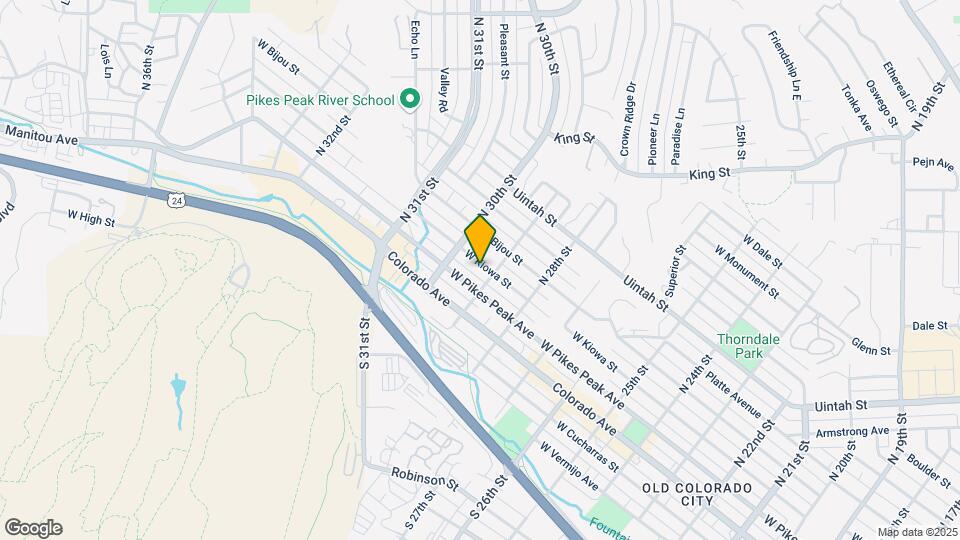 2909 W Kiowa St Mapa y Detalles de la Ubicación