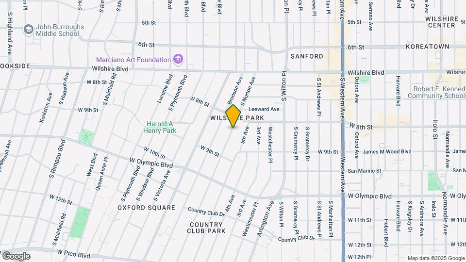 832 S Norton Ave Map and Location Details