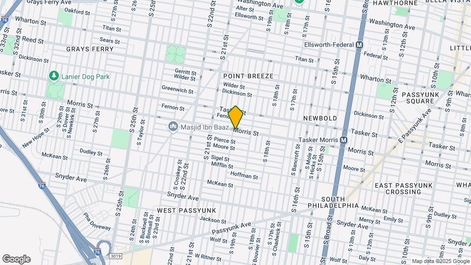 1707 S 20th St Map and Location Details