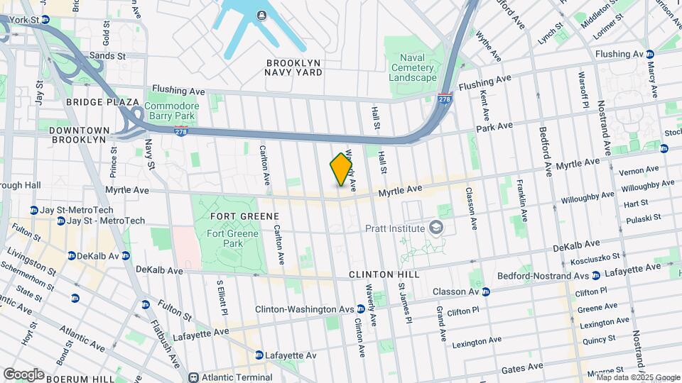 149-153 Clinton Ave Mapa y Detalles de la Ubicación