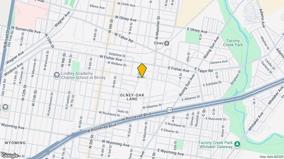 196 W Duncannon Ave Mapa y Detalles de la Ubicación