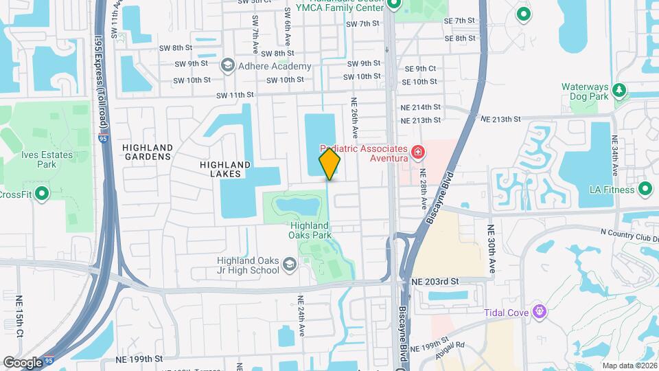 2500 NE 209th Terrace Map and Location Details