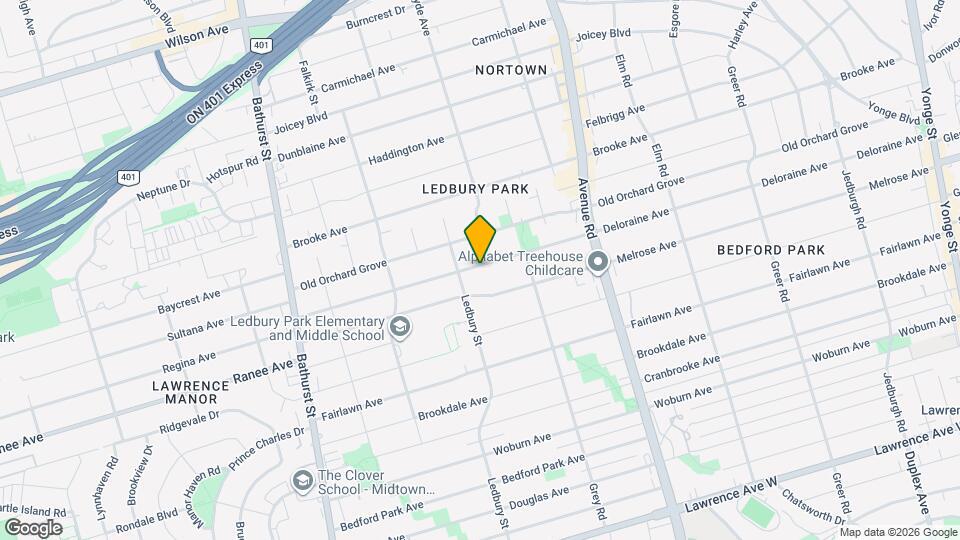495 Deloraine Ave Map and Location Details
