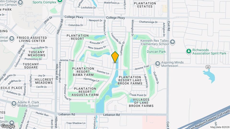 5414 Plantation Ln Map and Location Details