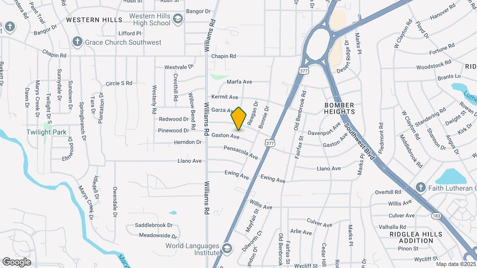 7720 Gaston Ave Map and Location Details