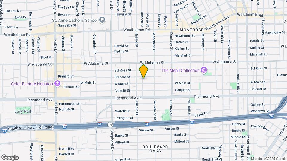 4013 Driscoll St Map and Location Details
