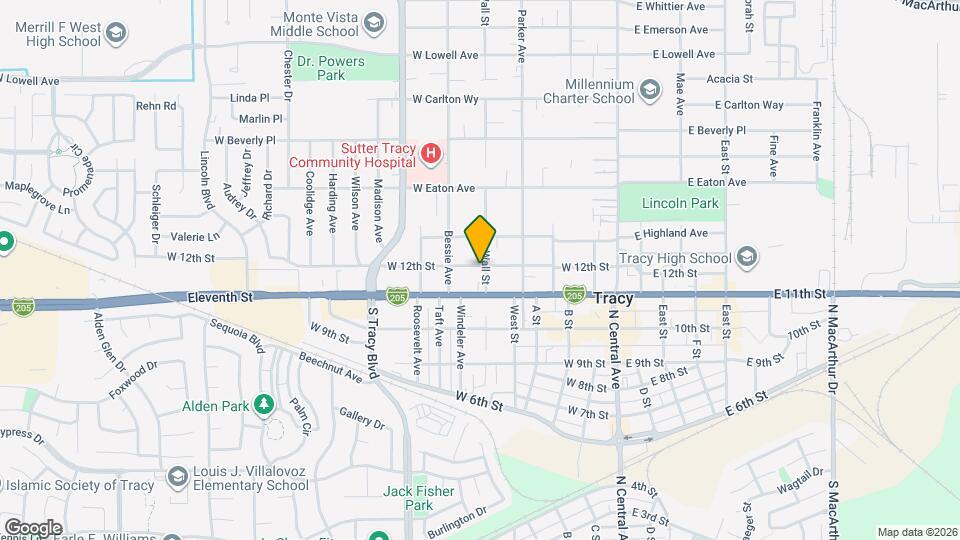 1143 Wall St Map and Location Details