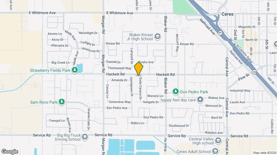 3305 Soda Canyon Dr Map and Location Details