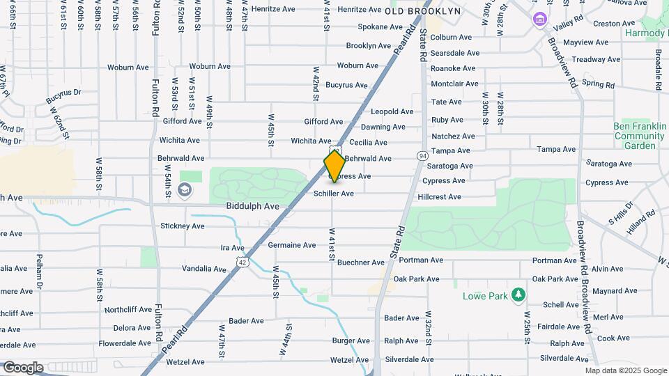 4028 Schiller Ave Map and Location Details
