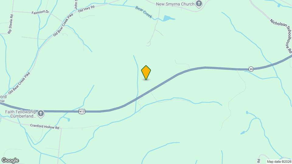 1115 Bear Creek Pike Map and Location Details