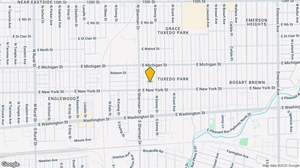 317 N Bradley Ave Map and Location Details