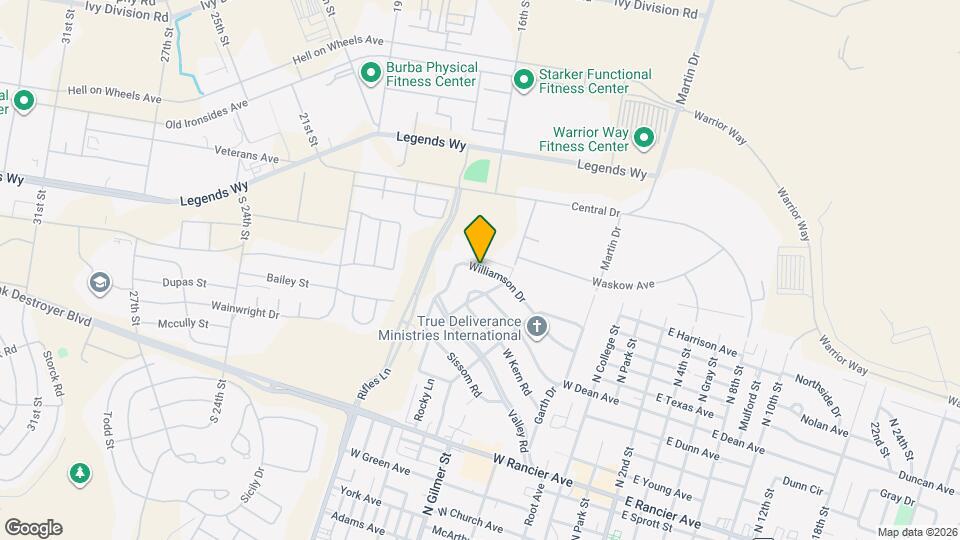 1102 Williamson Dr, Unit 1104 Map and Location Details