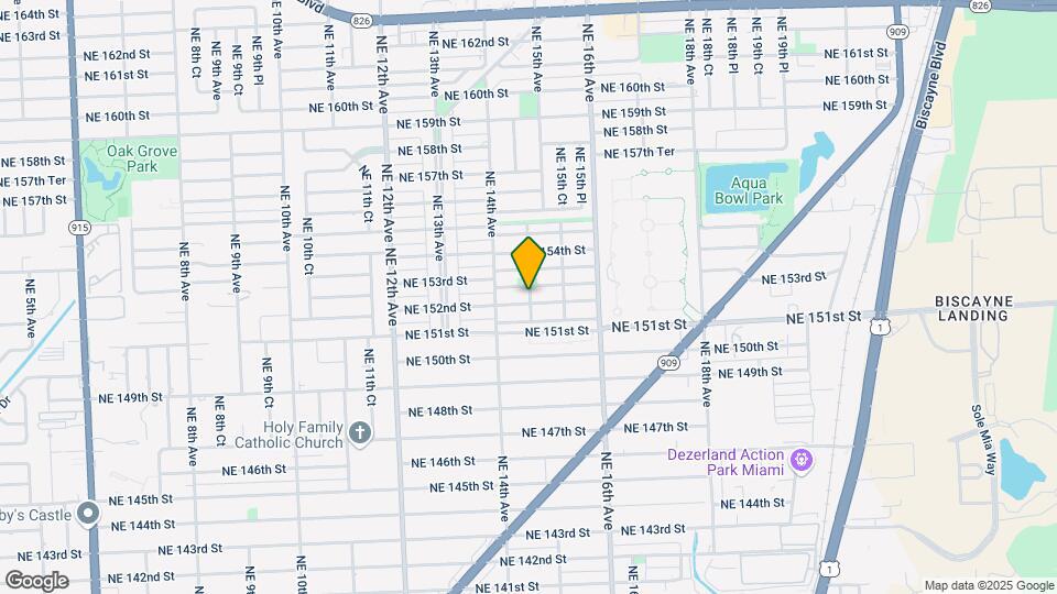 1457 NE 152nd St Map and Location Details