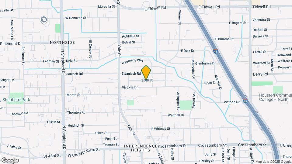 222 Spell St Map and Location Details