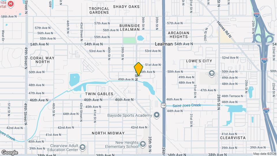 4901 37th St N Map and Location Details