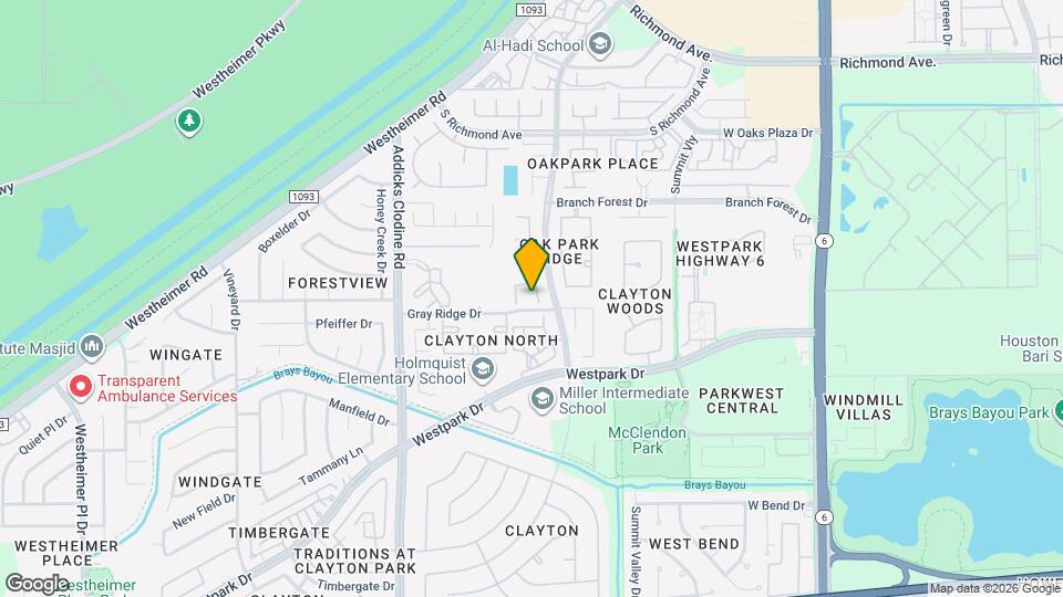 3414 Sapling Oak Dr Map and Location Details