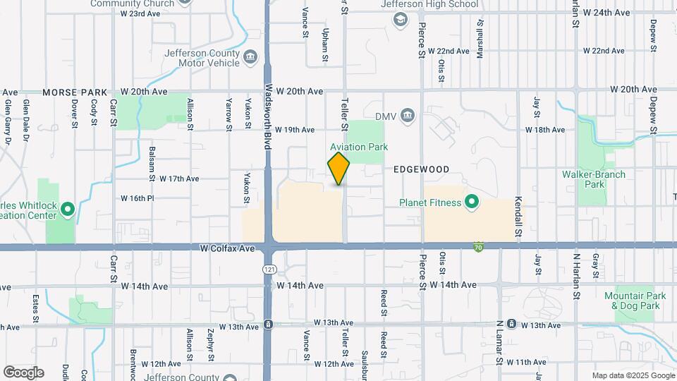 1685 Teller St Map and Location Details