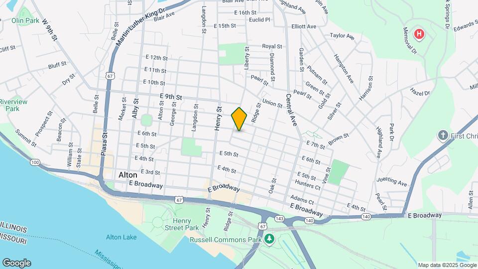 710 E 6th St Map and Location Details