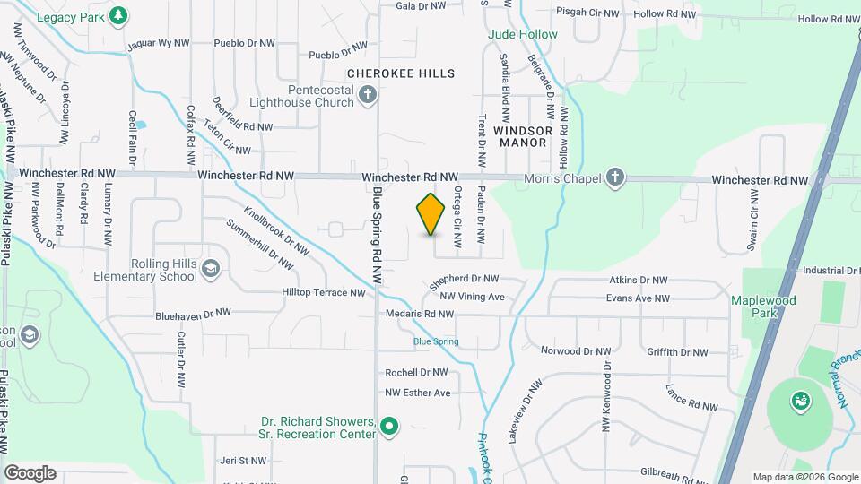 5020 Ortega Cir NW Map and Location Details
