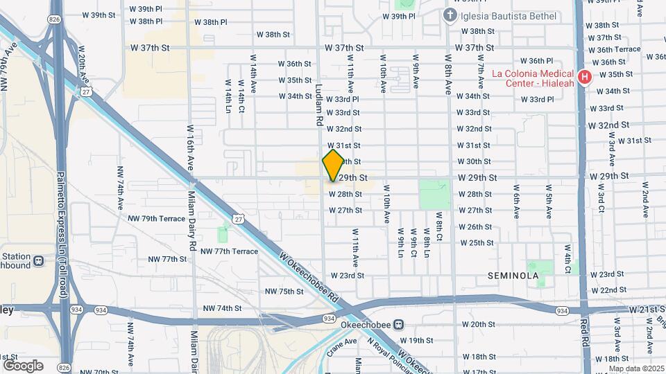 1171 W 28th St Map and Location Details
