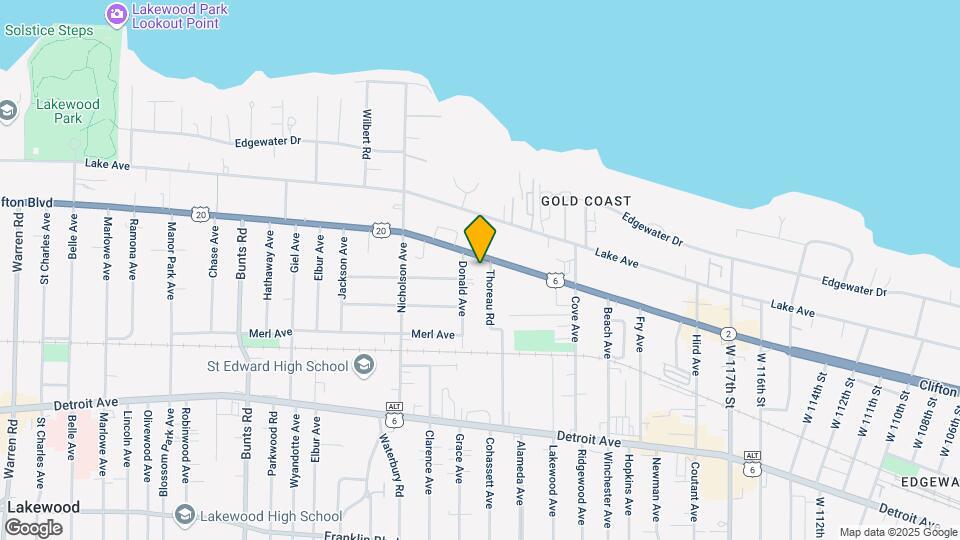 12907 Clifton Blvd Map and Location Details