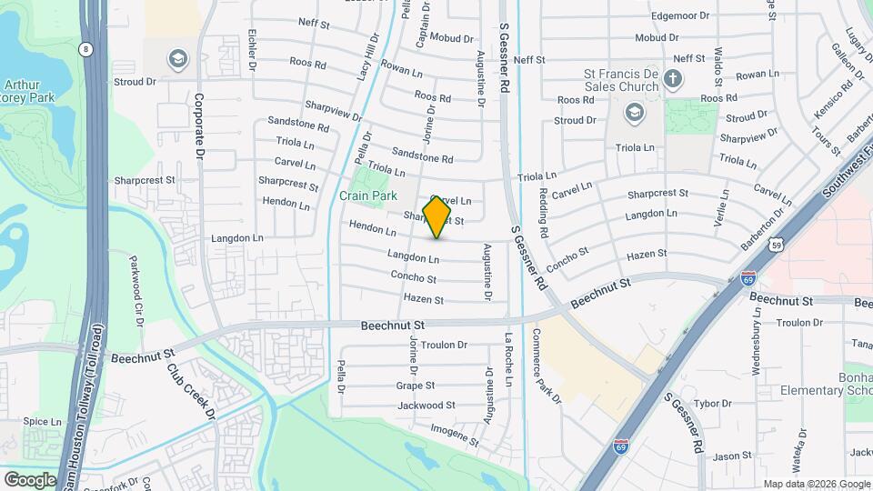 8911 Hendon Ln Map and Location Details