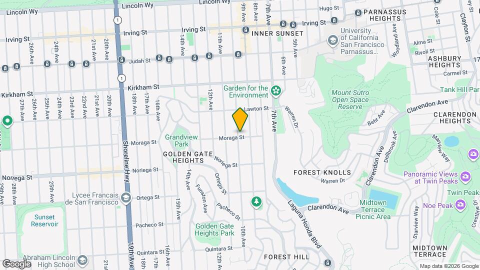 1698 10th Ave Map and Location Details