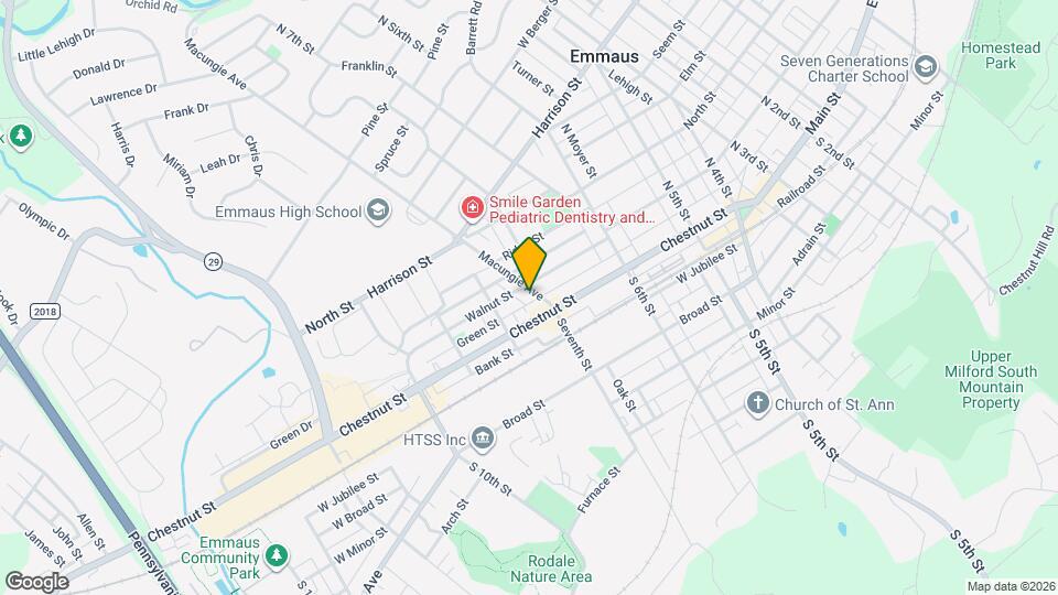 22 Macungie Ave Map and Location Details