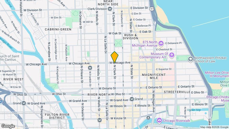 125 W Superior St Mapa y Detalles de la Ubicación