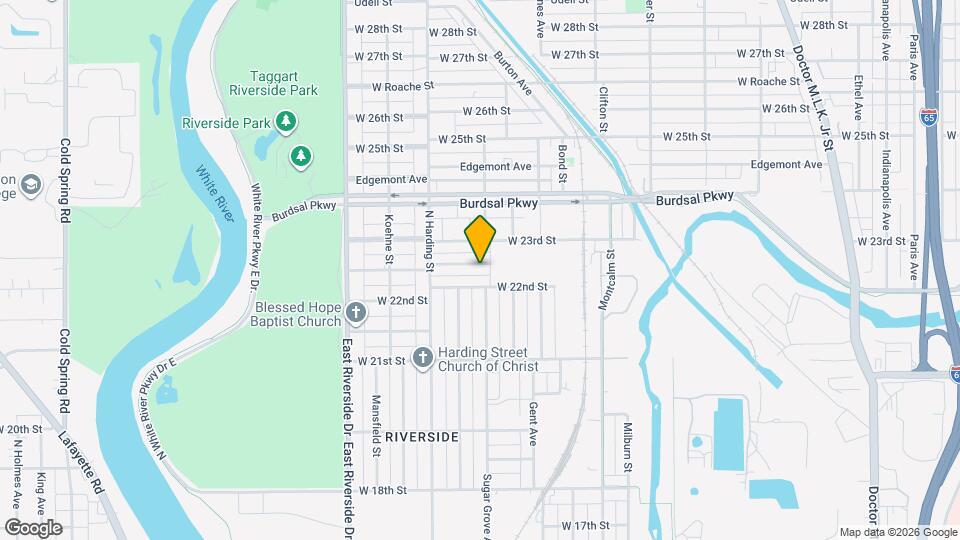 1309 W Pruitt St Map and Location Details