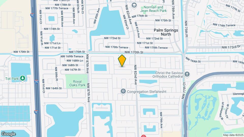 8321 NW 167th Terrace Map and Location Details