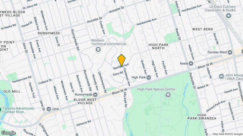 443 Glenlake Ave Map and Location Details