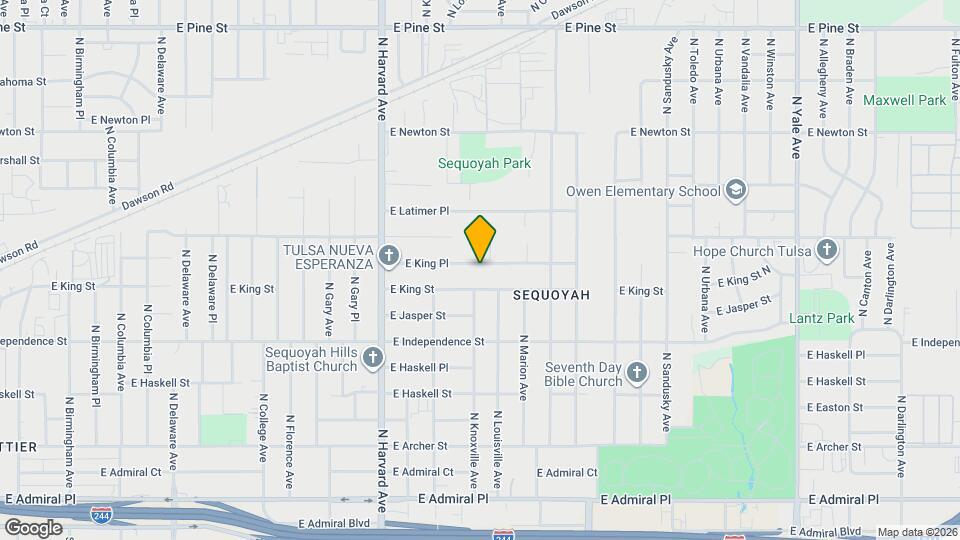 3548 E King Pl Map and Location Details