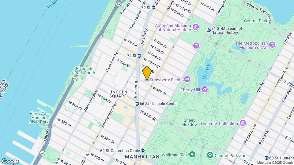 117 W 69th St Map and Location Details